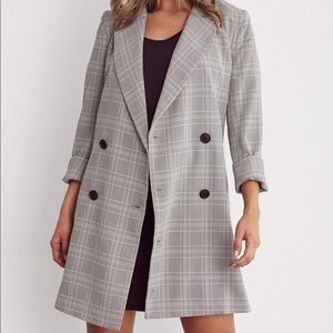 EUC Vetta Blazer Dress Plaid Medium